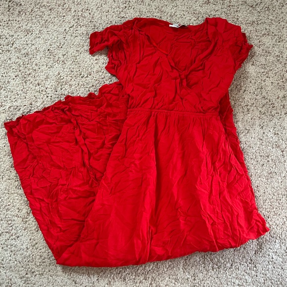 Carly Jean Los Angeles Vibrant Red Maxi Dress - Picture 5 of 6